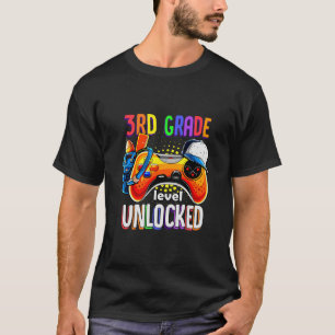 Gamer Ck To School Gamepad 3. dritte Klassenstufe  T-Shirt