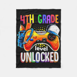 Gamer Ck To School Gamepad 4. vierte Klassenstufe  Fleecedecke