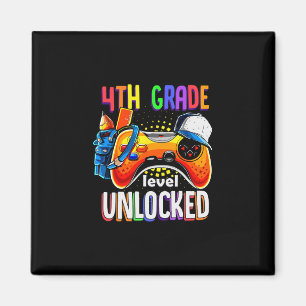 Gamer Ck To School Gamepad 4. vierte Klassenstufe Magnet