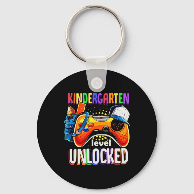 Gamer Ck To School Gamepad Kindergarten Level Unlo Schlüsselanhänger (Vorderseite)