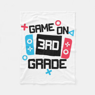 Gamer-Ck Zur Schule Shirt Junge Game On Dritte 3. Fleecedecke