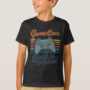 Gamer Ck Zurück Zur Schule Kinder Lehrer Game Over T-Shirt