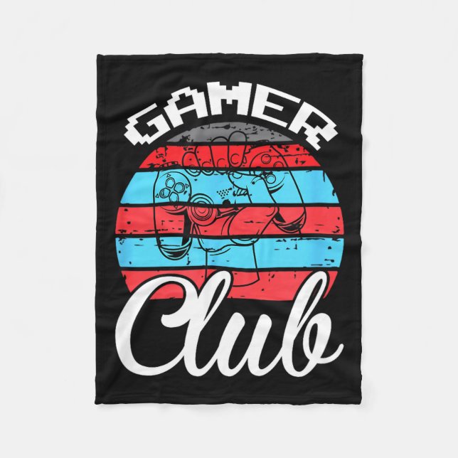 Gamer Club Funny Gaming Quotes Gift For Players  Fleecedecke (Vorderseite)