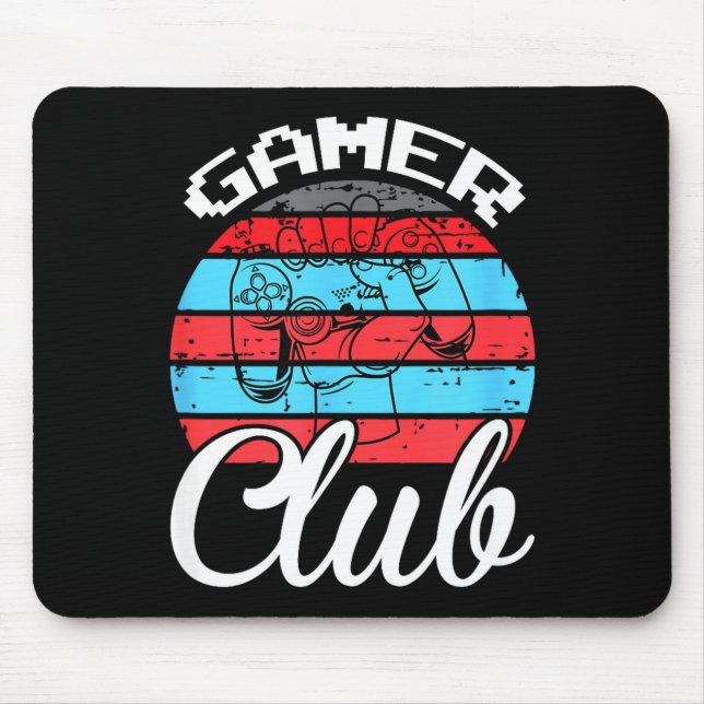 Gamer Club Funny Gaming Quotes Gift For Players  Mousepad (Vorne)