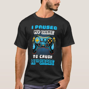 Gamer Console habe ich mein Spiel unterbrochen, um T-Shirt