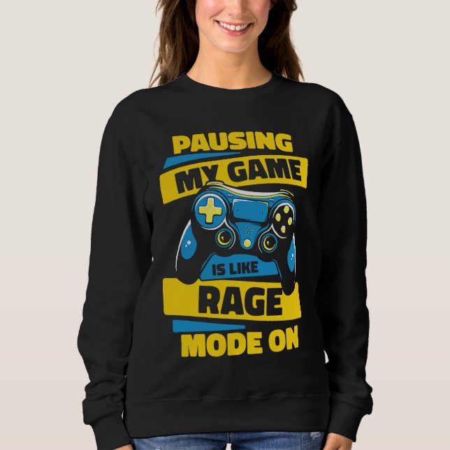 Gamer Controller Gaming Video Games Sweatshirt (Vorderseite)