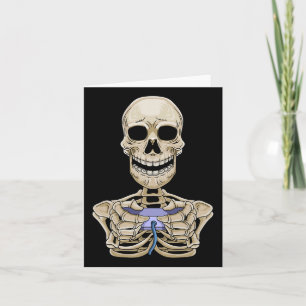 Gamer Controller Halloween Skeleton Karte