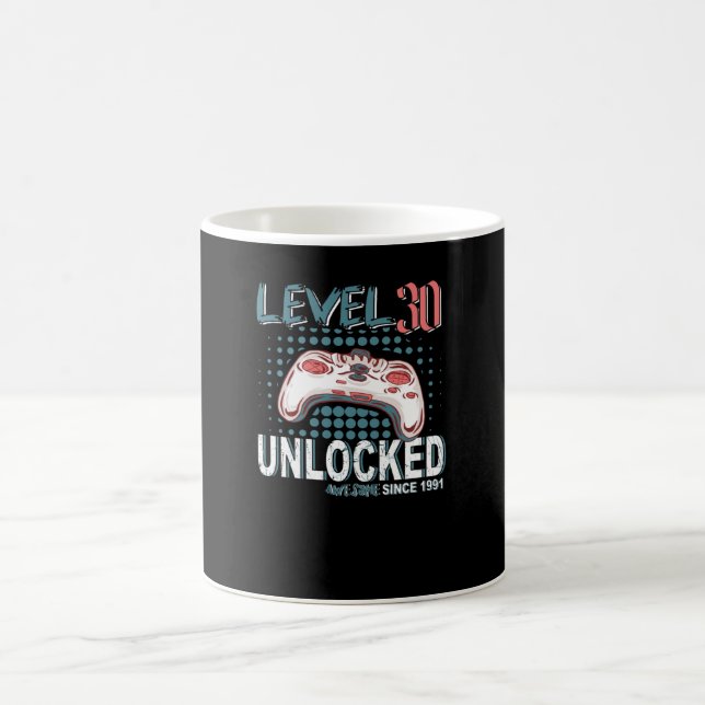 Gamer-Controller Level 30 freigeschaltet Kaffeetasse (Mittel)