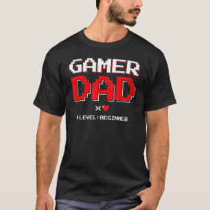 Gamer Couple New Dad Gamer Vater First Baby Annou T-Shirt