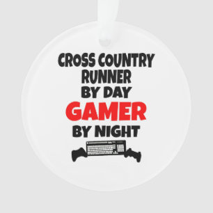 Gamer Cross Country Runner Ornament