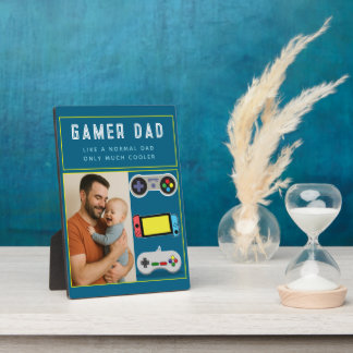 Gamer Dad Plaque – Like a Normal Dad, Only Cooler Fotoplatte