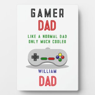 Gamer-Dad-Schild – Wie ein normaler Vater, nur coo Fotoplatte
