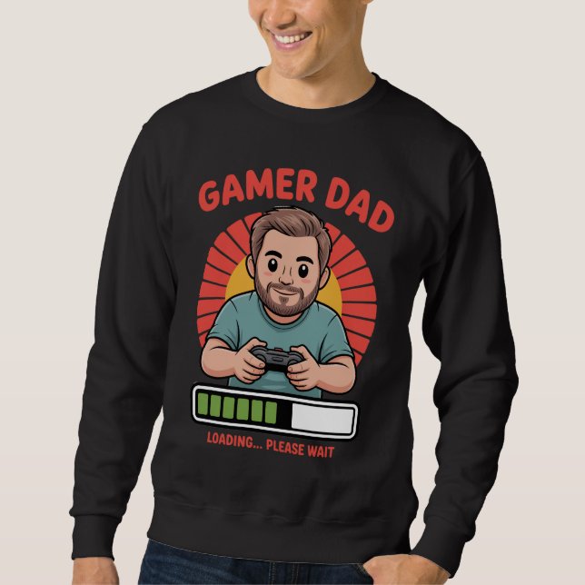 Gamer Dad tshirt for video game lovers and fathers (Vorderseite)