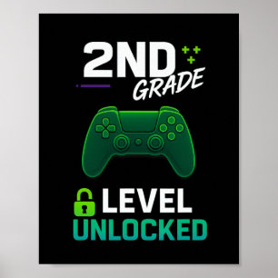 Gamer der 2. Klasse freigeschaltet für Ck zur Schu Poster