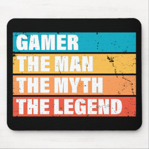 Gamer. Der Mann. Der Mythos. Die Legende. Mousepad