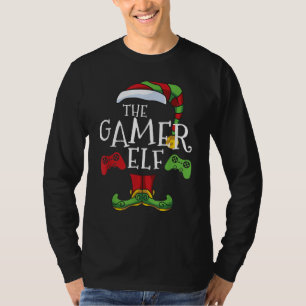 Gamer Elf Familie passt Weihnachten zusammen T-Shirt
