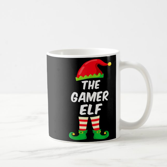 Gamer Elf Family Matching Funny Christmas Costume  Kaffeetasse (Rechts)