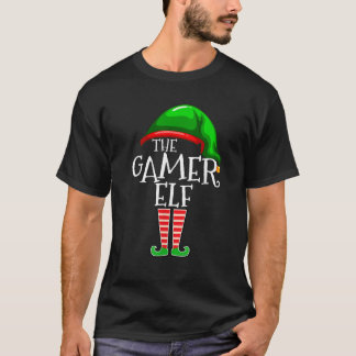 Gamer Elf Family Matching Group Christmas Gift Vid T-Shirt