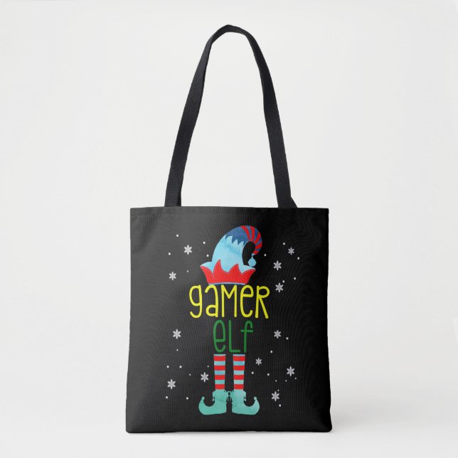 Gamer Elf Funny Frohe Weihnachtsfamilie Matchin (Vorderseite)