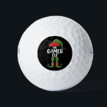 Gamer Elf Matching Family Christmas Gamer Golfball<br><div class="desc">Gamer Elf Matching Family Christmas Gamer</div>