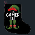 Gamer Elf Matching Family Christmas Gamer Großer Weihnachtsstrumpf<br><div class="desc">Gamer Elf Matching Family Christmas Gamer</div>