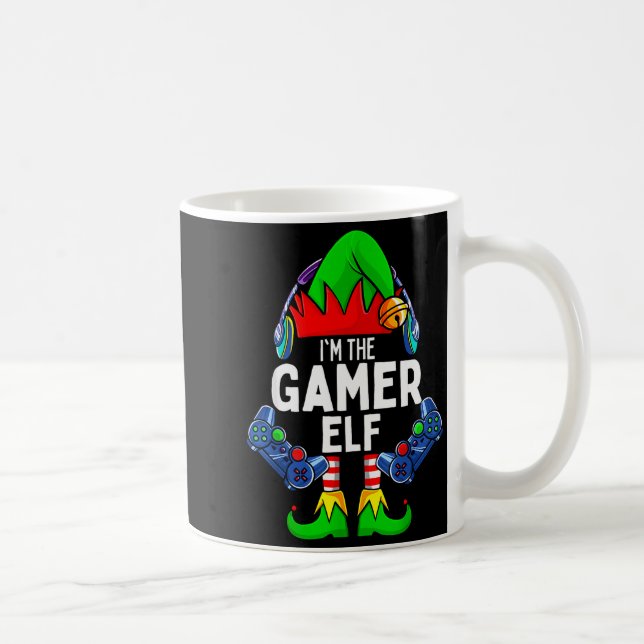 Gamer Elf Matching Family Christmas  Kaffeetasse (Rechts)