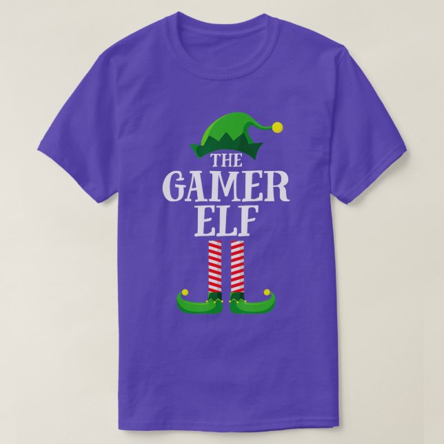 Gamer Elf Matching Family Group Weihnachts-Party T-Shirt (Design vorne)