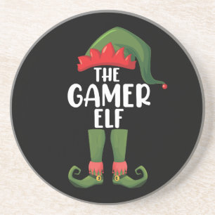 Gamer-Elf passendes Familien-Weihnachten Gamer Getränkeuntersetzer