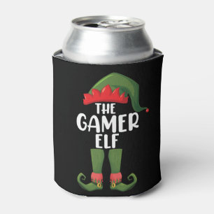 Gamer-Elfe passend zur Familie Weihnachten Gamer Dosenkühler