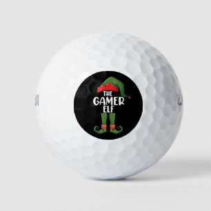 Gamer-Elfe passend zur Familie Weihnachten Gamer Golfball