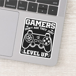 Gamer erleben nicht das Alter, sondern nur den Geb Aufkleber