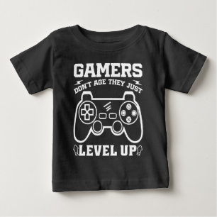 Gamer erleben nicht das Alter, sondern nur den Geb Baby T-shirt