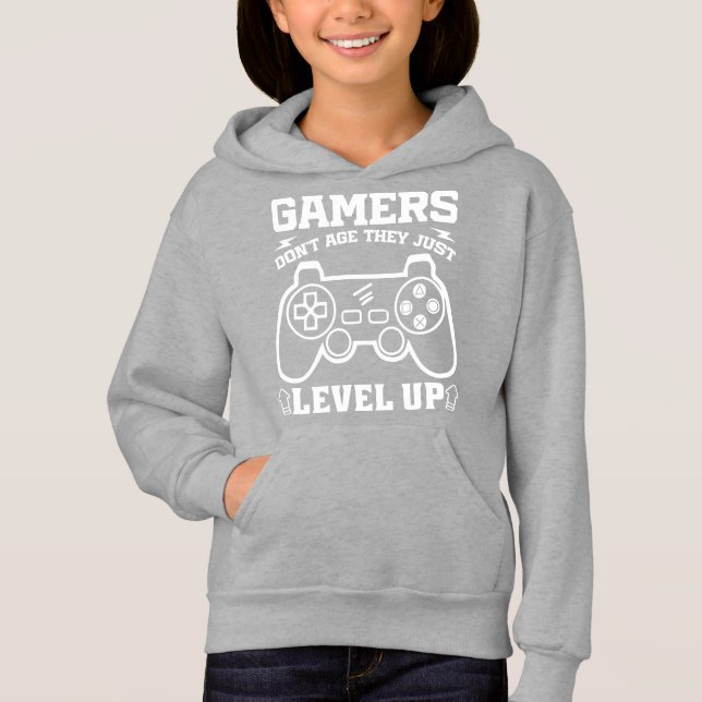 Gamer erleben nicht das Alter, sondern nur den Geb Hoodie (Vorderseite)