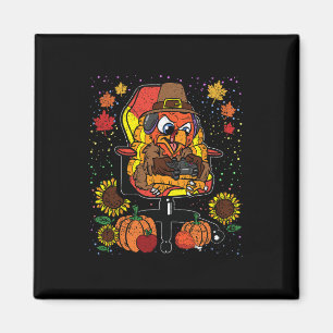 Gamer Erntedank Day Gaming Videospiel Gamer Magnet