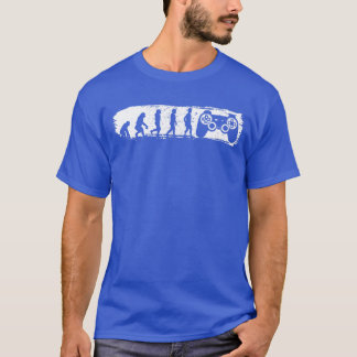 Gamer-Evolution Retro-Nerd-Videospiele-Gaming-Gesc T-Shirt
