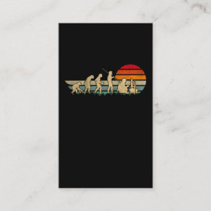 Gamer-Evolution-Sonnenuntergang Retro-Gaming Visitenkarte