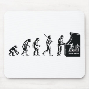 Gamer-Evolution - Spiel-VideospieleArcadeGeek Mousepad