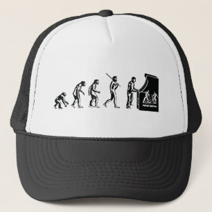 Gamer-Evolution - Spiel-VideospieleArcadeGeek Truckerkappe