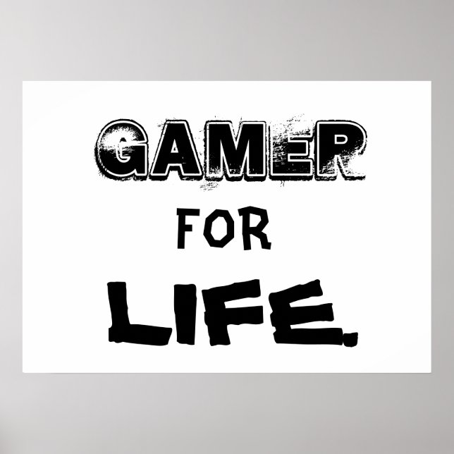 Gamer for Life-Poster Poster (Vorne)