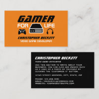 Gamer for Life, Video Game Developer, Designer