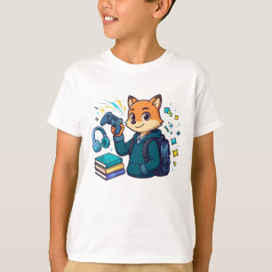 Gamer Fuchs Student - Zurück zur Schule Gaming T-Shirt
