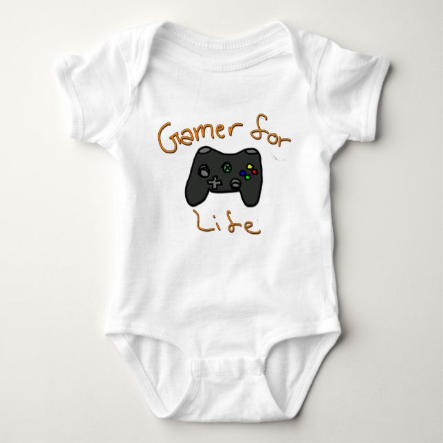 Gamer für das Leben Baby Strampler (Vorderseite)