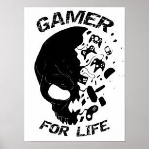 Gamer für Leben-Plakat Poster
