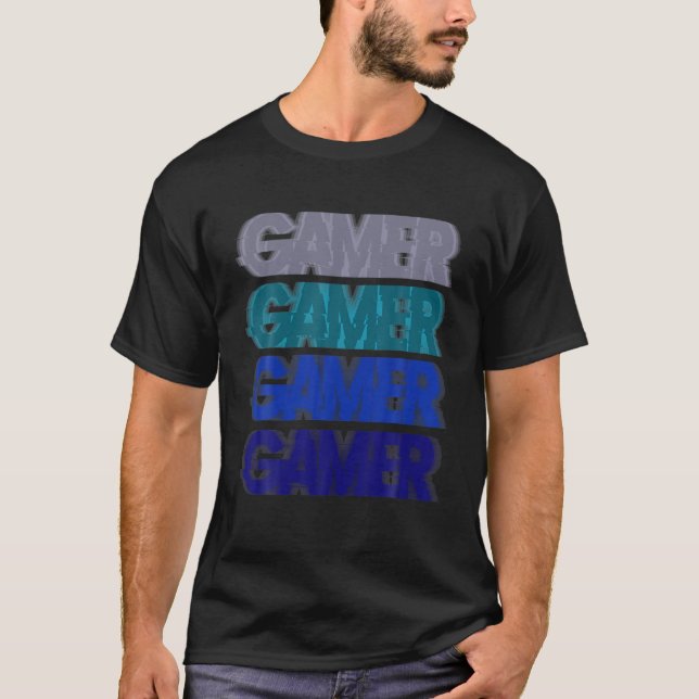 Gamer Gamers Video Game Gaming Geek Niedliche Gebu T-Shirt (Vorderseite)