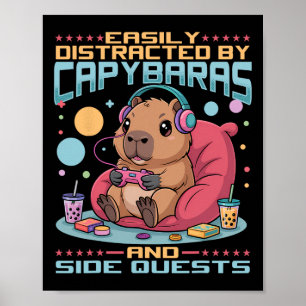 Gamer Gaming Capyra Videospiel 1 Poster