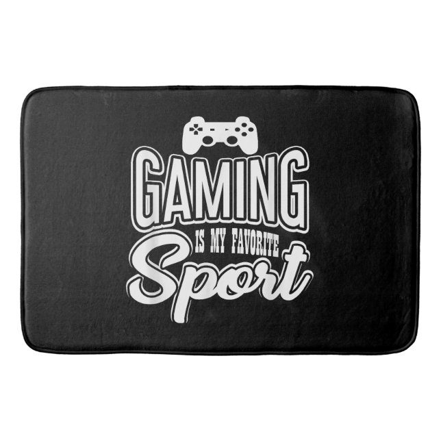 Gamer - Gaming ist mein Lieblingssport Badematte (Vorderseite)