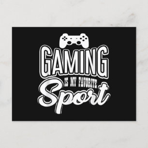 Gamer - Gaming ist mein Lieblingssport Feiertagspostkarte