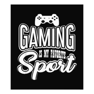 Gamer - Gaming ist mein Lieblingssport Fotodruck