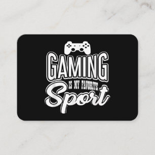 Gamer - Gaming ist mein Lieblingssport Visitenkarte