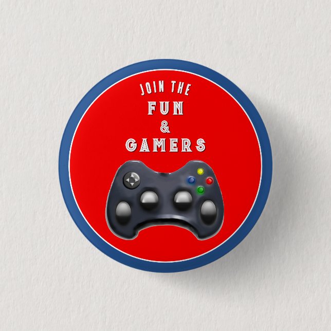 Gamer-Gastgeschenke Button (Vorderseite)